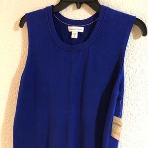 New with tag royal blue knit women’s shell